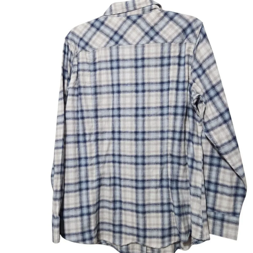 Blue Mountain womens Shirt Size XL Plaid Long Sleeve